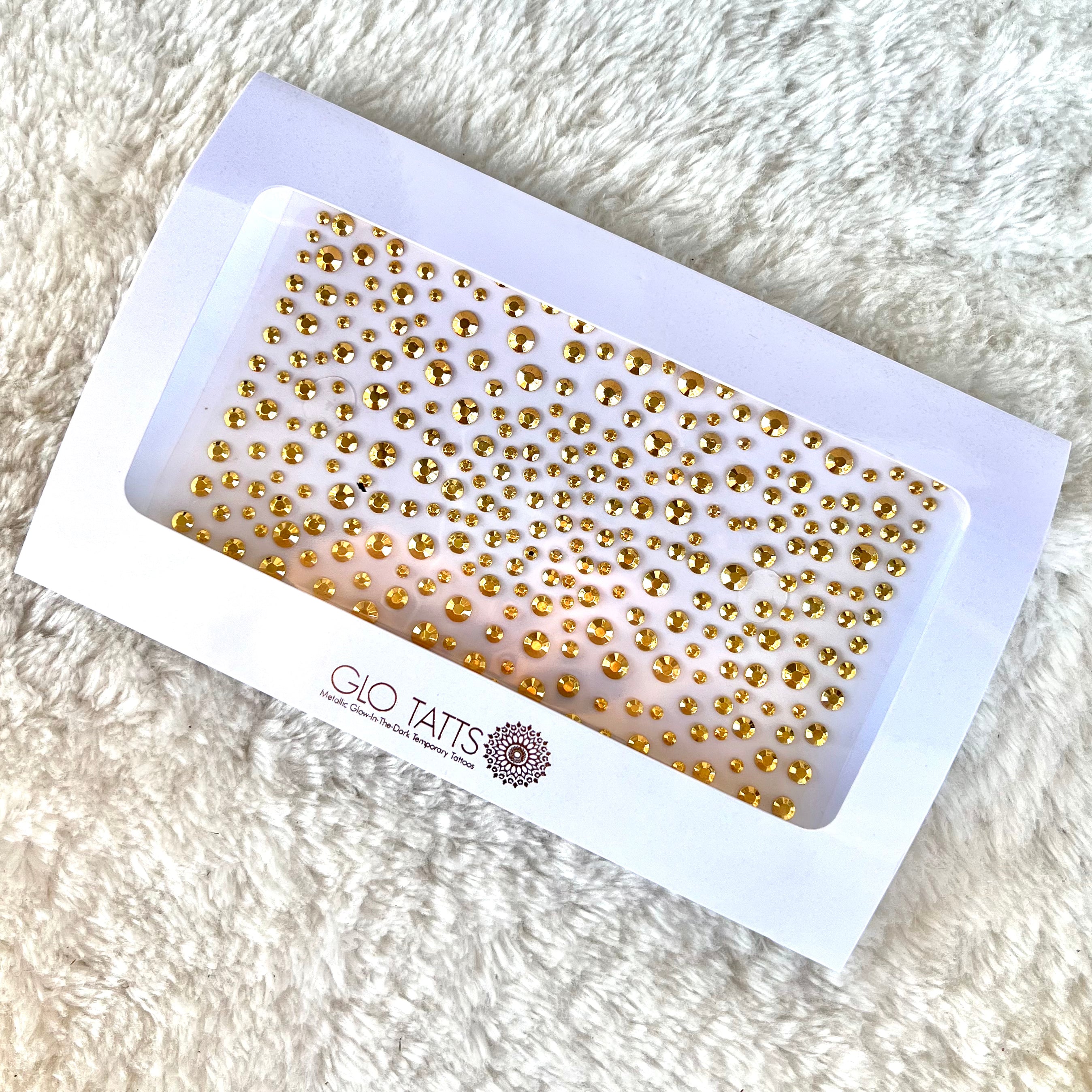 Face Gems - Gold Drip – GLO TATTS