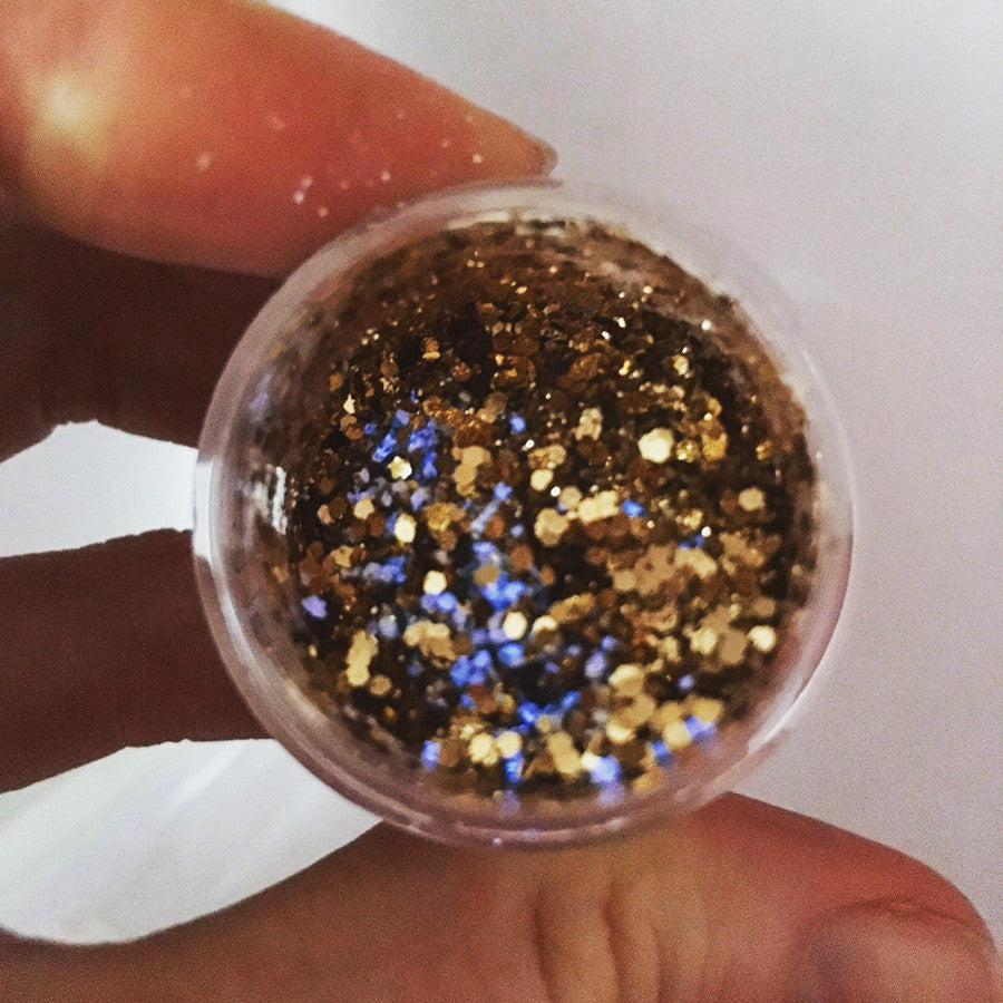 Glow in the Dark Glitter - Silver Star Struck - GLO TATTS