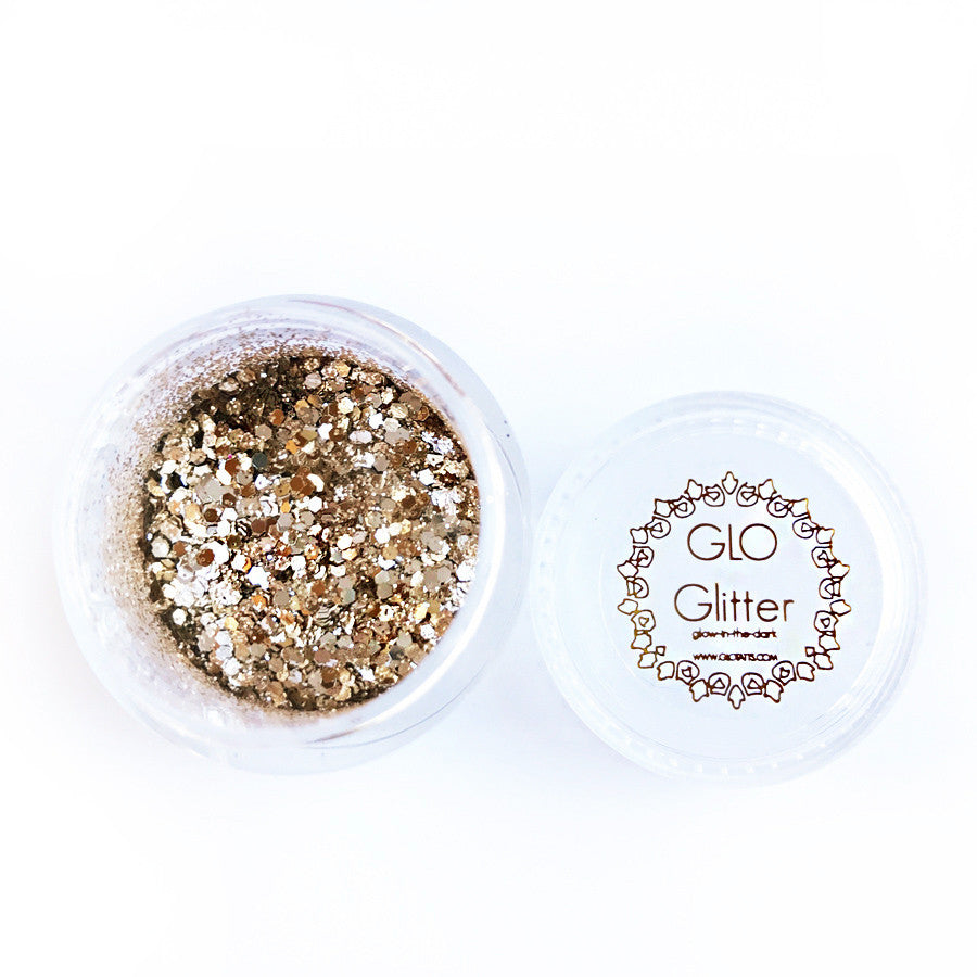 Glow in the Dark Glitter - Barely Bronze - GLO TATTS