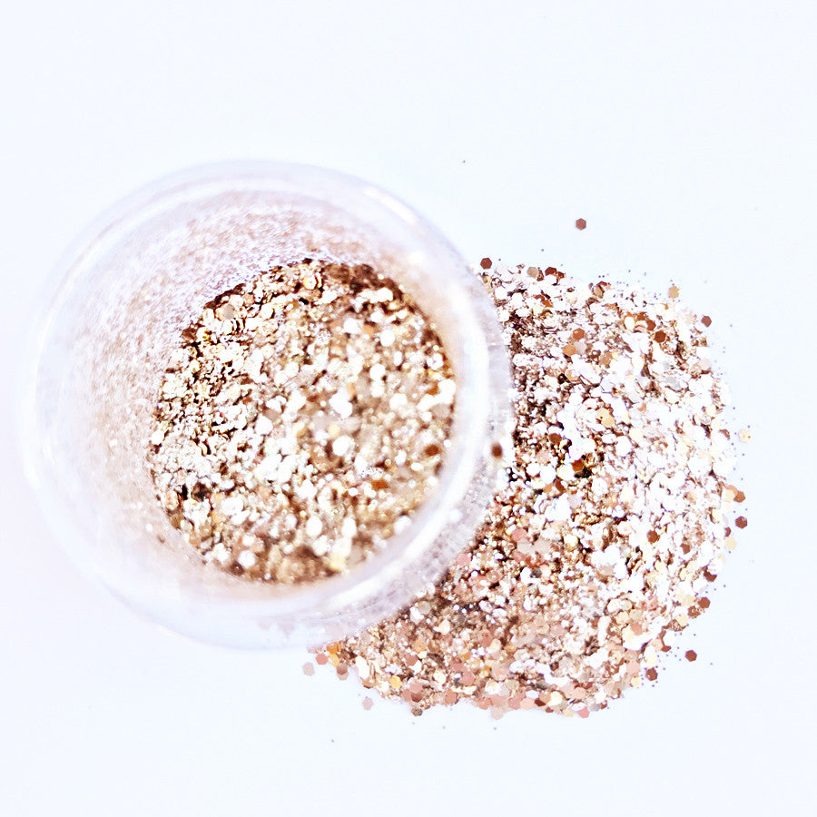 Glow in the Dark Glitter - Barely Bronze - GLO TATTS