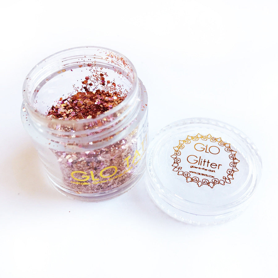 Glow in the Dark Glitter - Peachy Keen - GLO TATTS