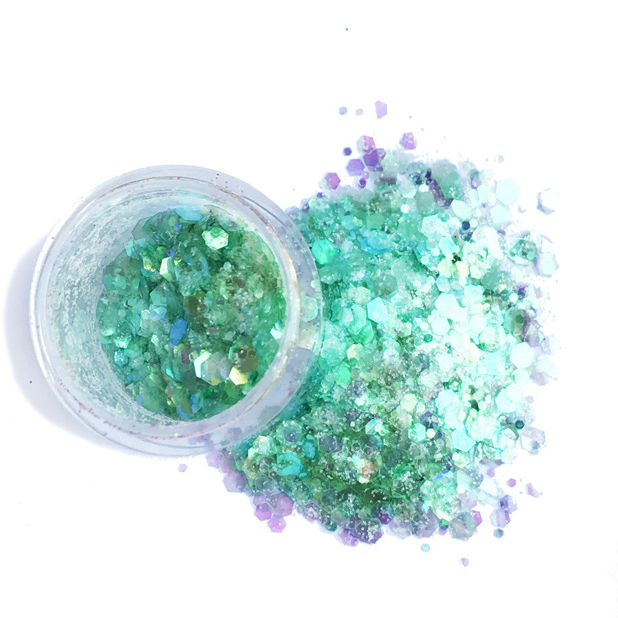 Glow in the Dark Glitter - Siren Scale - GLO TATTS