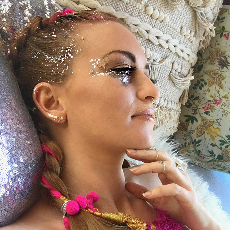 Glow in the Dark Glitter - Silver Star Struck - GLO TATTS