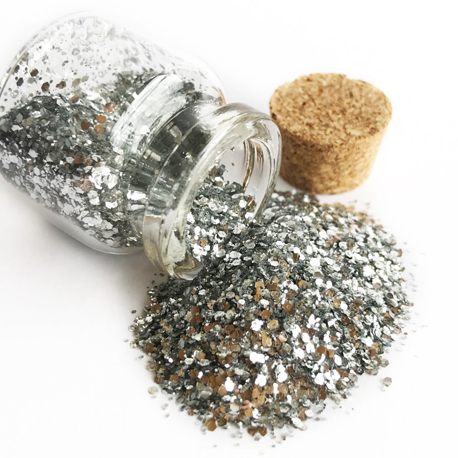 BIO GLO - Biodegradable Glitter - Silver Strike