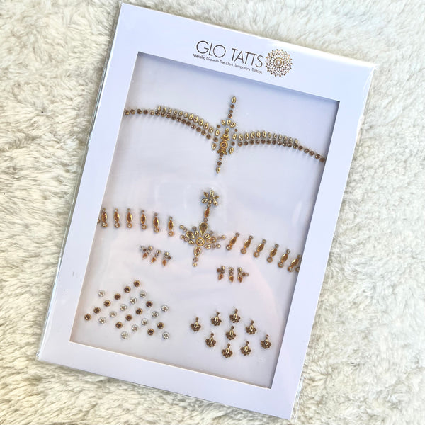 Face Gems - Gold Drip – GLO TATTS