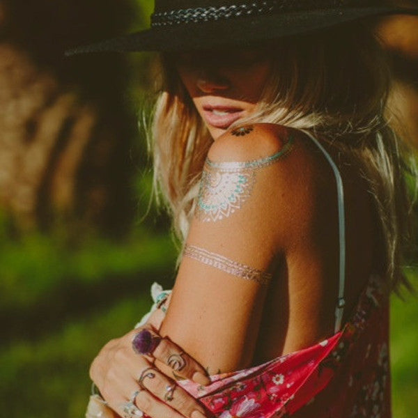 GLO TATTS® Devi Pack Metallic Temporary Tattoos