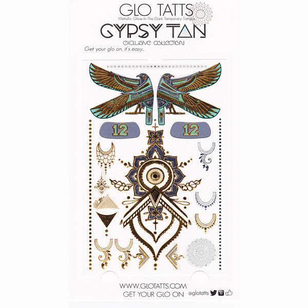 Limited Edition GYPSY TAN x GLO TATTS Metallic Temporary Tattoos - GLO TATTS
 - 6