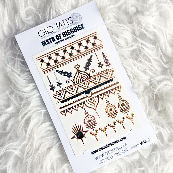 MSTR OF DISGUISE x GLO TATTS® Metallic Tattoo Pack - GLO TATTS