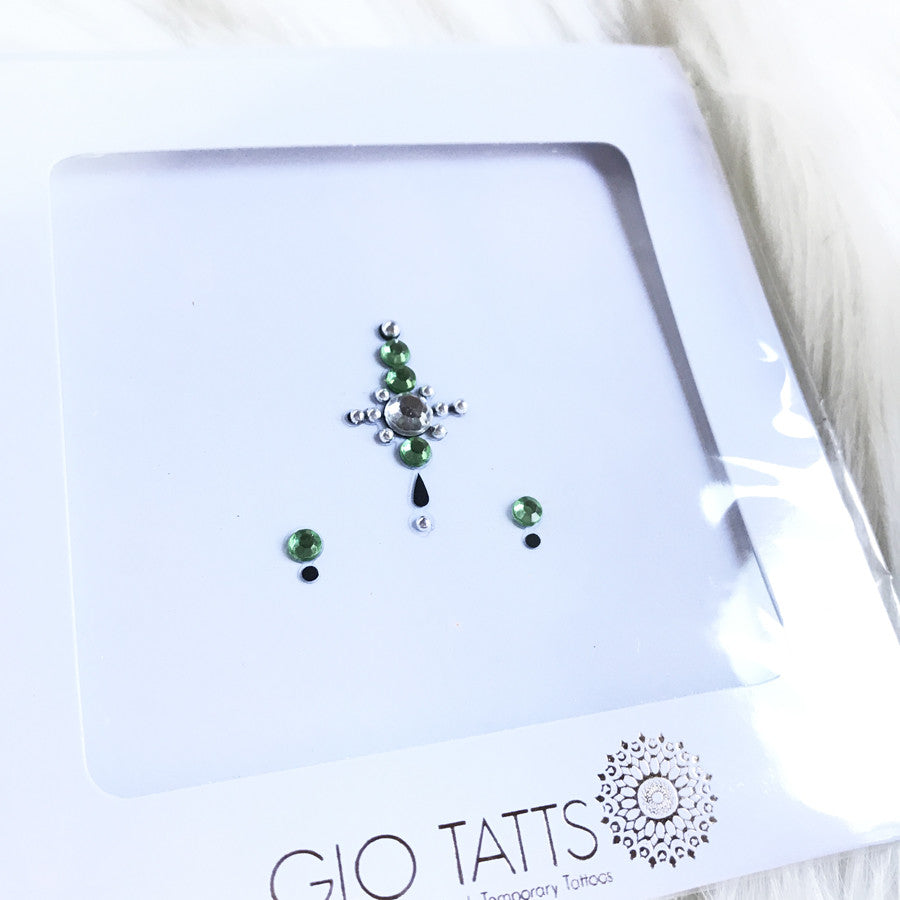 Zara Green Gems - GLO Bindi - GLO TATTS