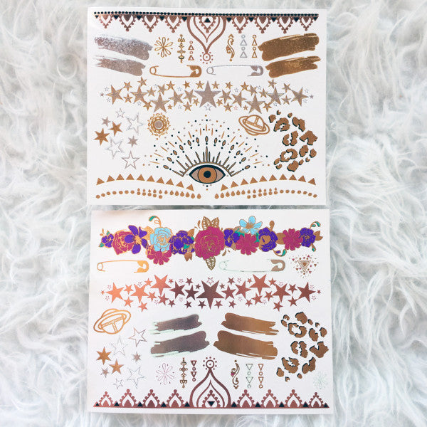 Exclusive Hanna Beth X GLO TATTS® Metallic Tattoos - BONUS sheet - GLO TATTS
 - 4