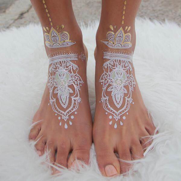 ALL NEW! GLO TATTS® SPLENDOUR Metallic Glow Temporary Tattoos